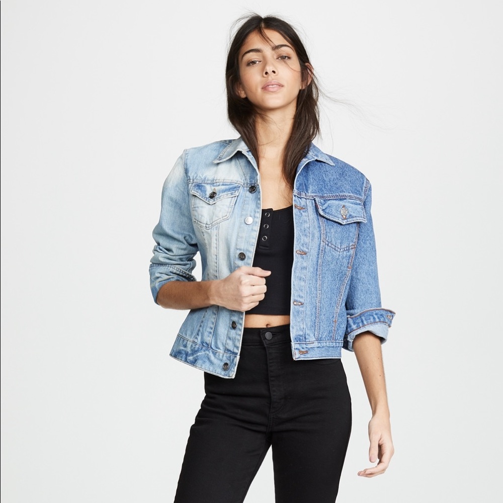 BNWT E.L.V. Denim The Twin Jacket Mid / Light Blue